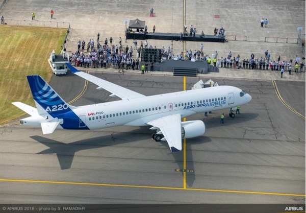 空客旗下最小客机A220交付：最多坐160名乘客—美国退役飞机公司